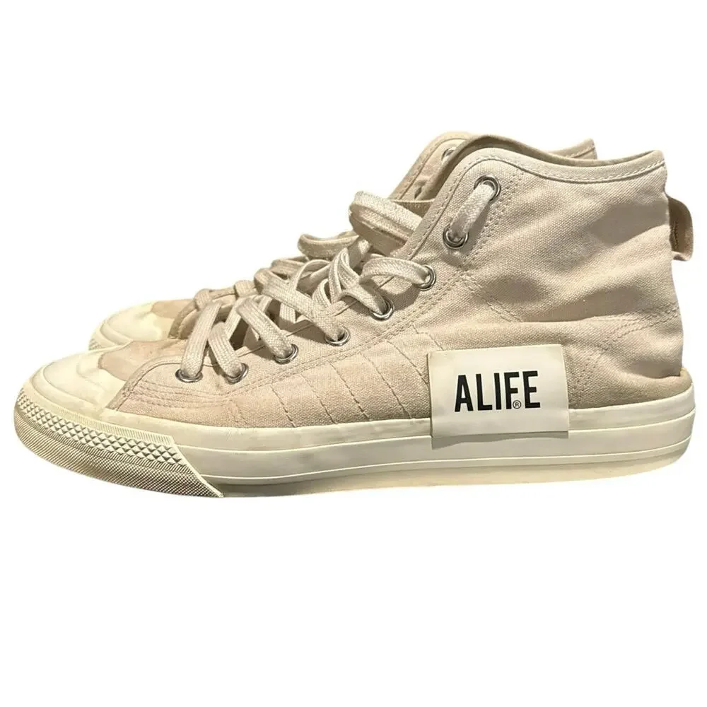 Adidas Alife X Nizza High A Way  Of Life US Size 11.5 Cloud Beige Sneakers